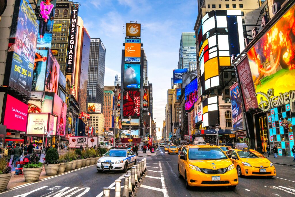 Top 10 places to visit in NYC: Times Square: Bright Lights & Broadway
