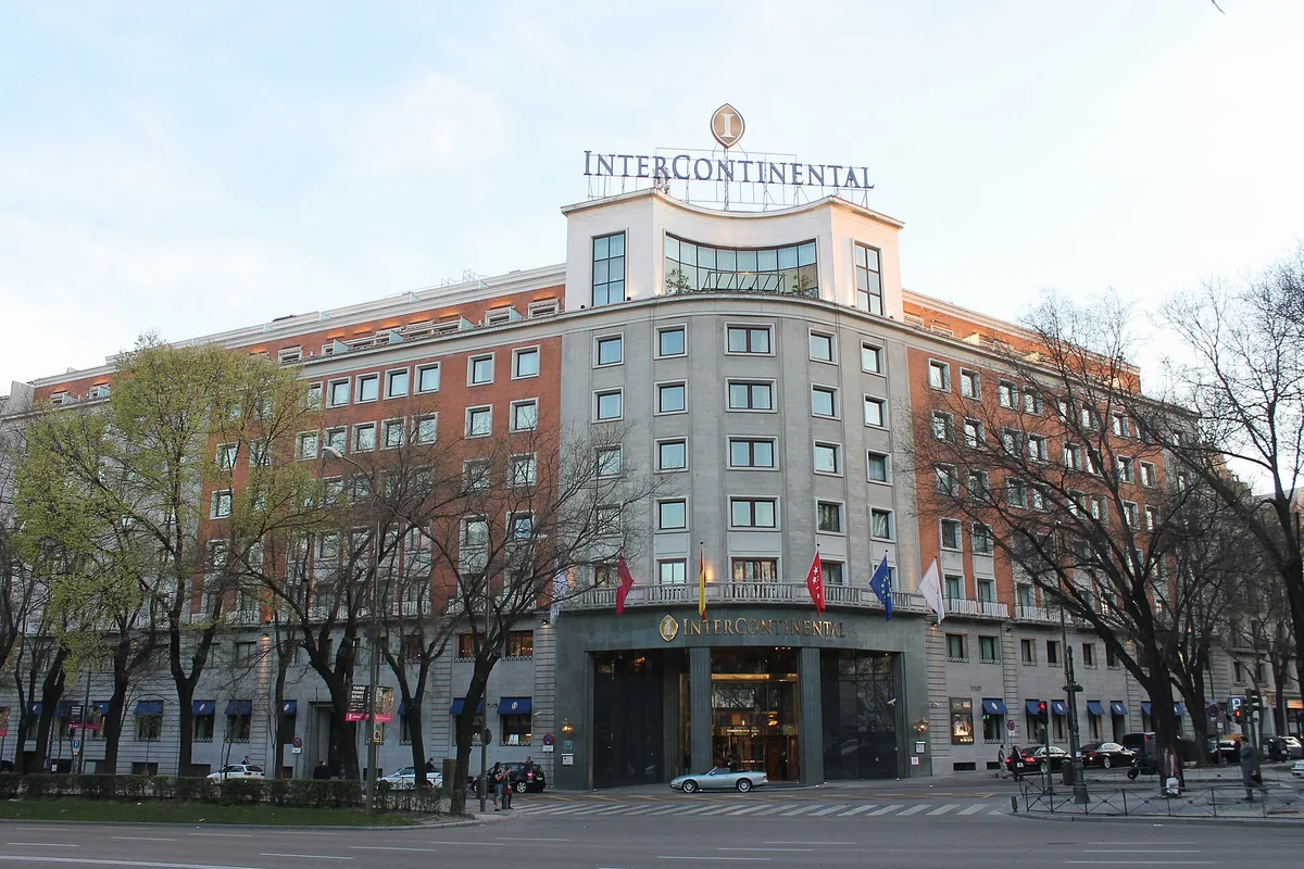 InterContinental Madrid hotel on Paseo de la Castellana
