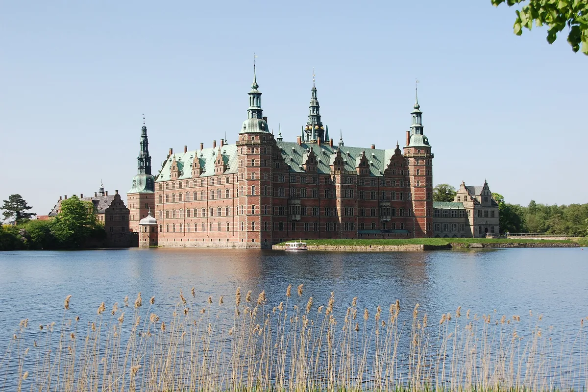 Frederiksborg Castle across the lake at Hillerød