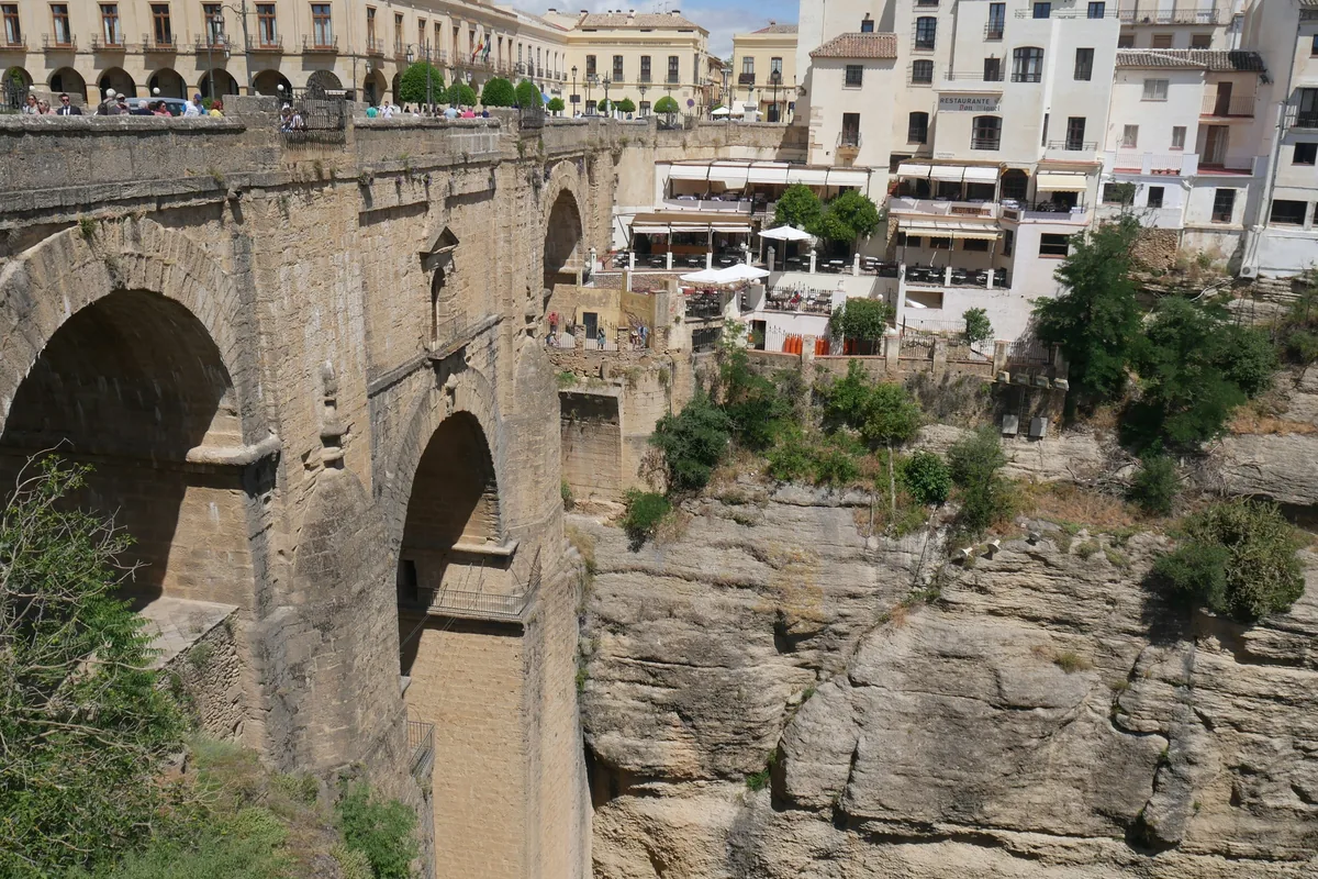 The arches of the Puente Nuevo over the El Tajo gorge in Ronda