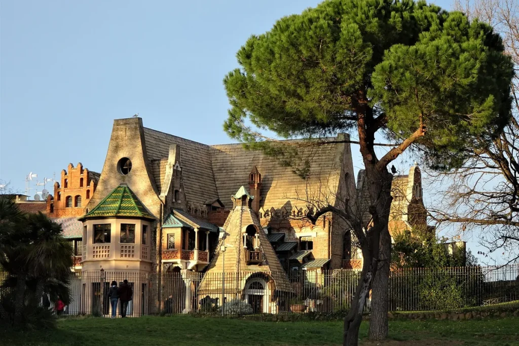 The Casina delle Civette in the park of Villa Torlonia, Rome