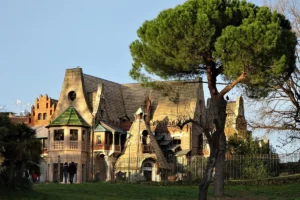 The Casina delle Civette in the park of Villa Torlonia, Rome