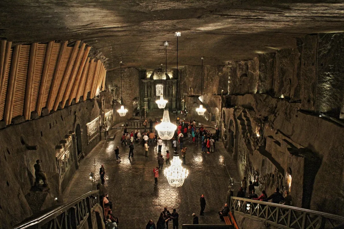 St Kinga's Chapel inside the Wieliczka Salt Mine
