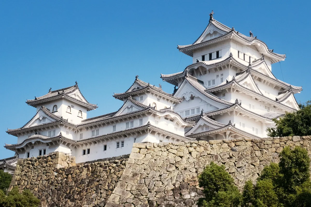 Himeji Castle, the white heron castle, in Himeji, Japan
