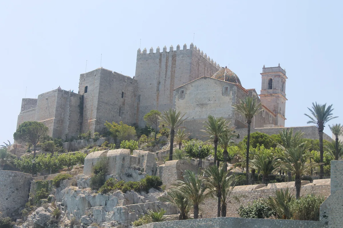 The castle of Peñíscola rising above the old town