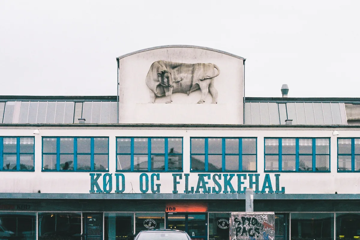 The Kød og Flæskehal building in the Meatpacking District (Kødbyen) in Copenhagen