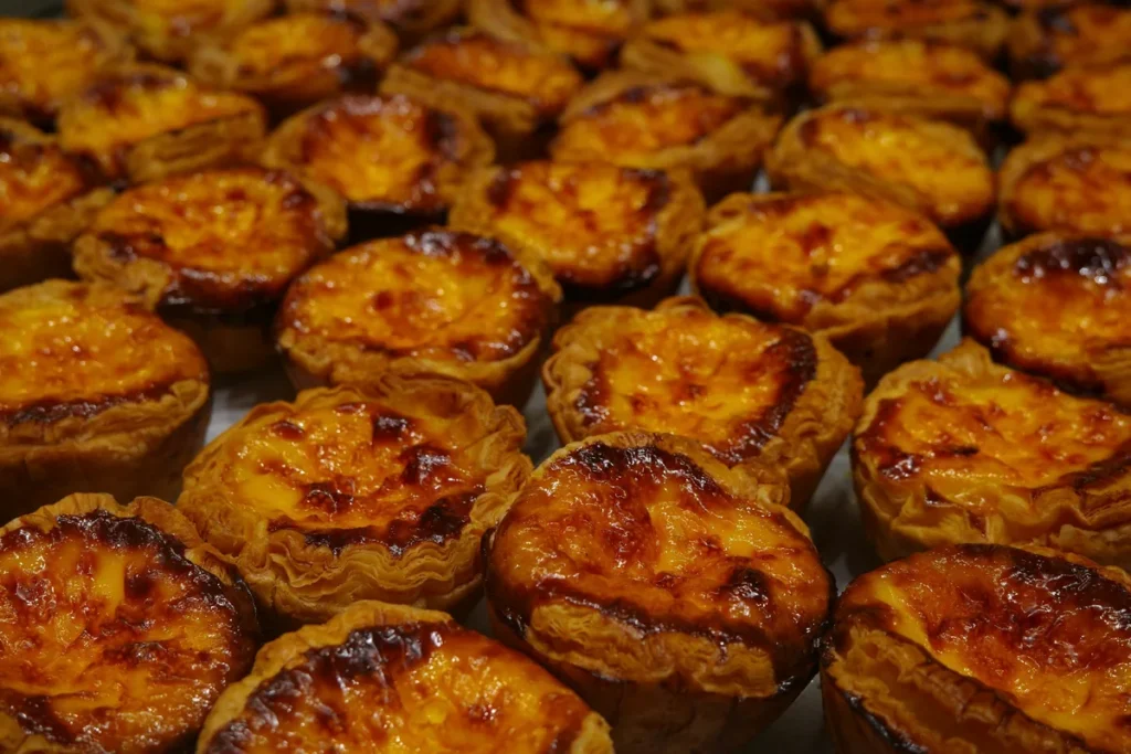 Pastéis de nata custard tarts, a Lisbon speciality