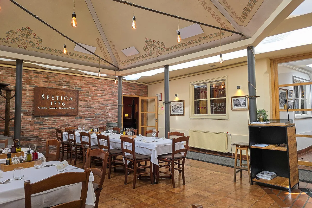 Dining room of Gostilna Šestica in Ljubljana