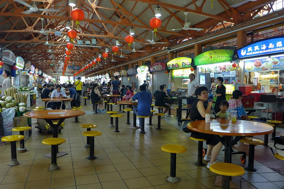 Maxwell Food Centre hawker centre in Chinatown, Singapore