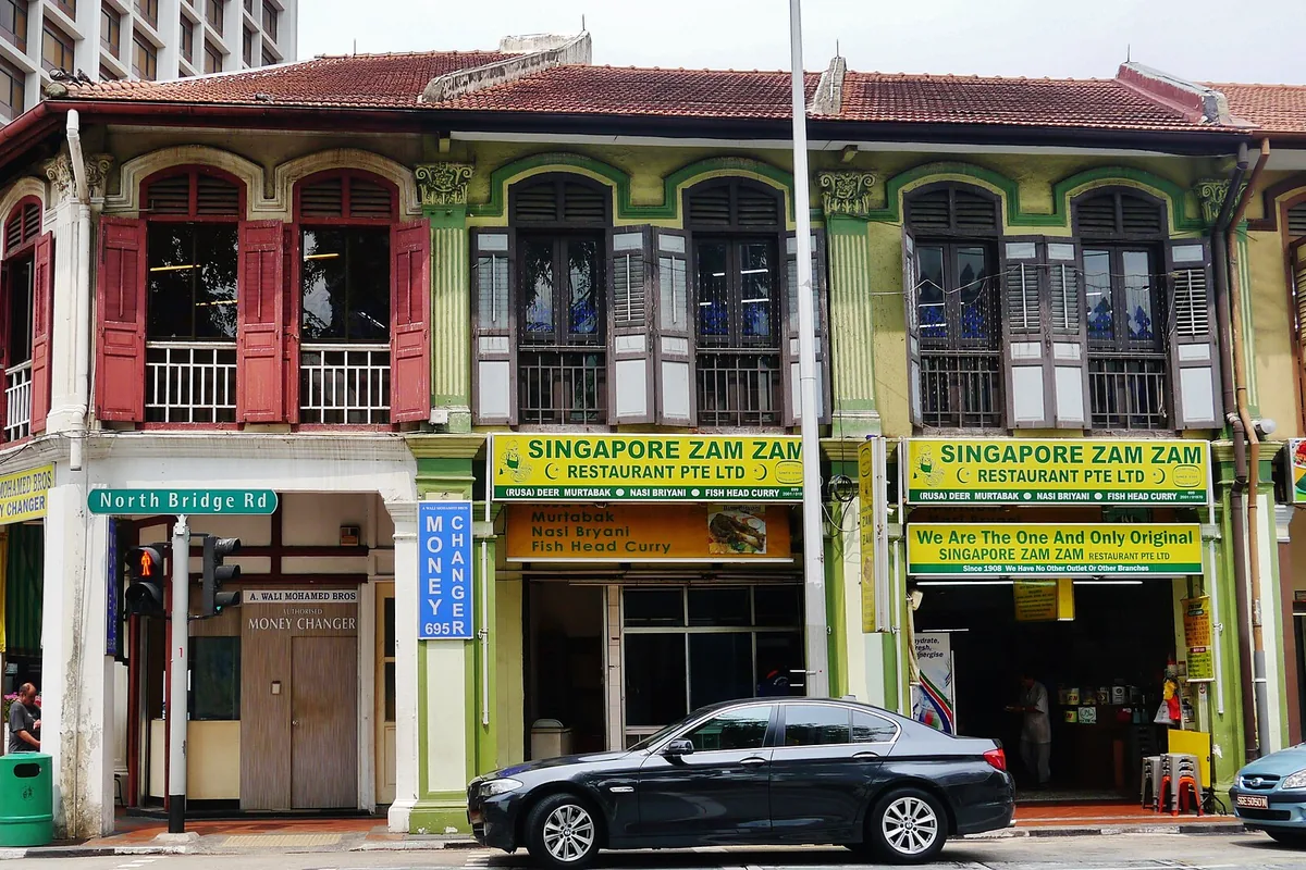 Zam Zam restaurant opposite the Sultan Mosque in Kampong Gelam, Singapore